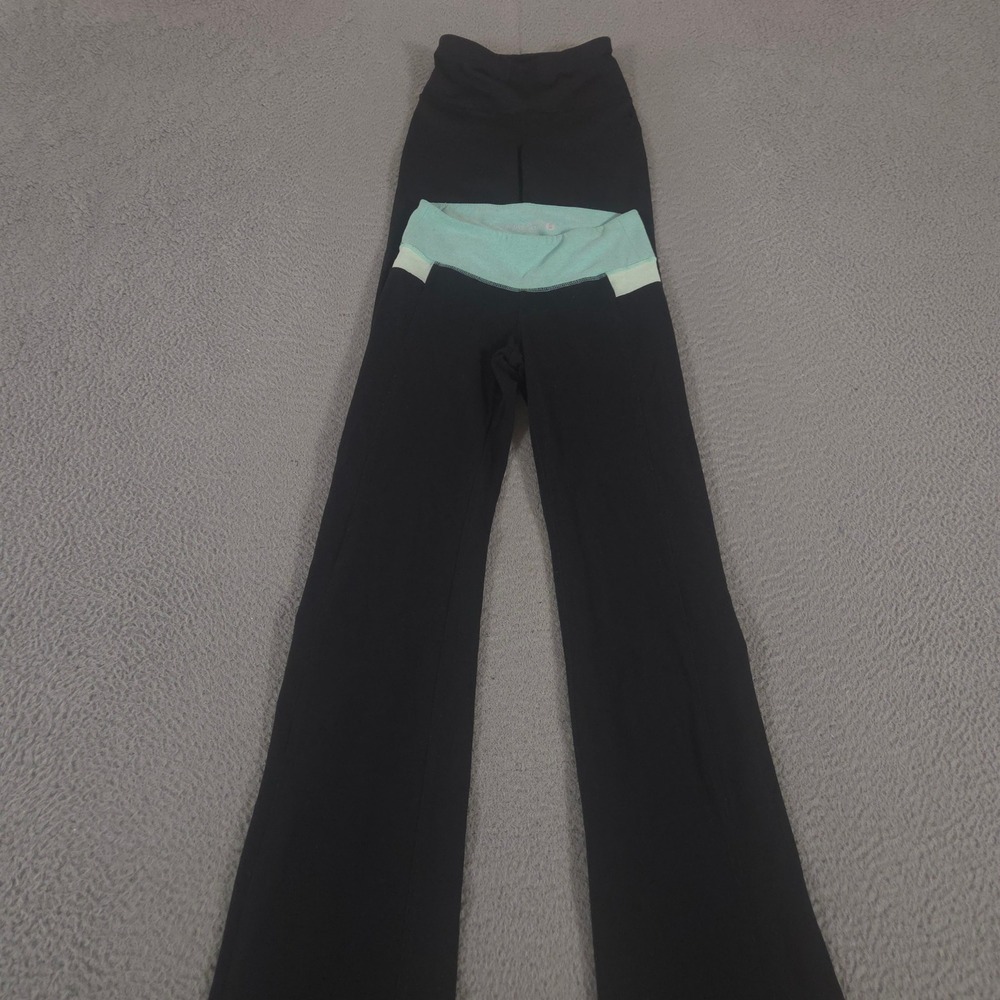 LOT OF 2 Old Navy Pants Womens XS Black High-Waisted Run Leggings Boot-Cut Yoga